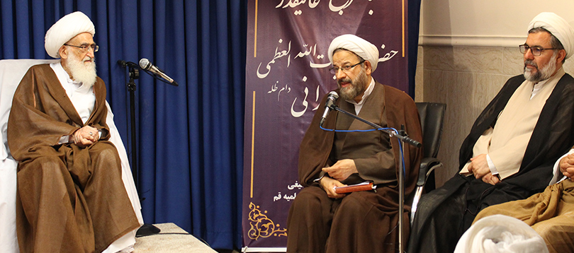 تشریح فعالیت های دفتر تبلیغات اسلامی در دیدار با آیت الله نوری همدانی تشریح فعالیت های دفتر تبلیغات اسلامی در دیدار با آیت الله نوری همدانی
