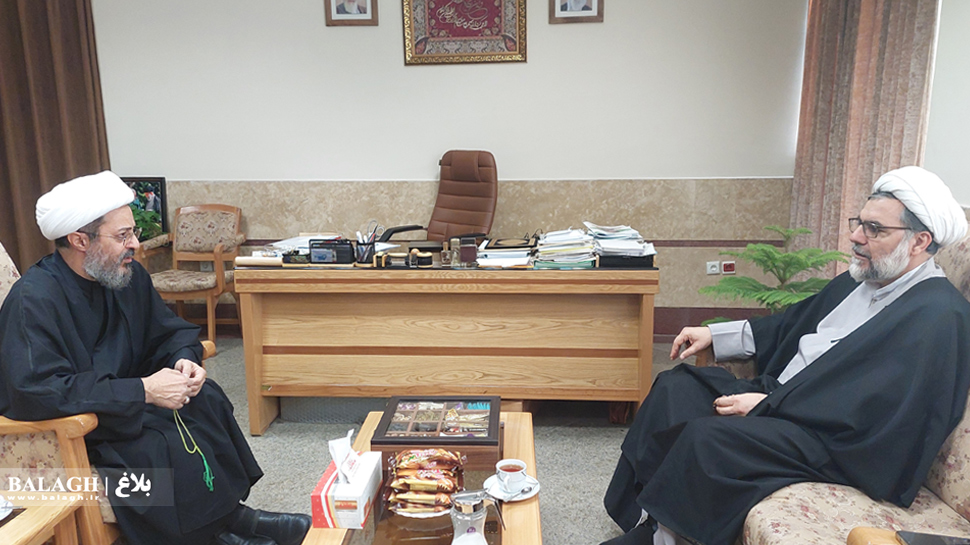 دیدار معاون فرهنگی و تبلیغی دفتر تبلیغات اسلامی با نماینده حزب الله لبنان در قم