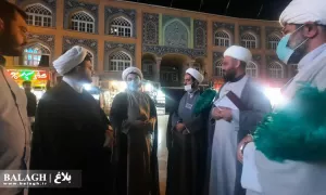 بازدید رئیس اداره اعزام مبلغان و گروه های تبلیغ عمومی از فعالیت گروه تبلیغی سفیران کریمه مستقر درآستان مقدس فاطمی