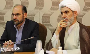 جلسه دیدار امام جمعه و فرماندار شهرستان بوئین زهرا با معاون فرهنگی و تبلیغی دفتر تبلیغات اسلامی