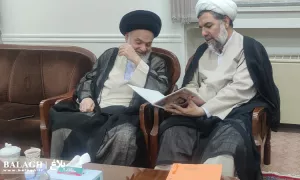 دیدار معاون فرهنگی و تبلیغی دفتر تبلیغات اسلامی با رئیس جامعه مدرسین حوزه علمیه قم