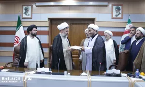 امضا تفاهم نامه دفتر تبلیغات اسلامی حوزه علمیه قم با ستاد اقامه نماز وزارت نفت