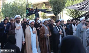 دسته عزا کارکنان دفتر تبلیغات اسلامی به مناسب وفات حضرت معصومه (س)