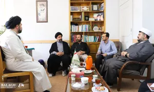 جلسه ارائه گزارش فعالیت مبلغان  توسط نهاد نمایندگی رهبری در دانشگاه علوم پزشکی قم 